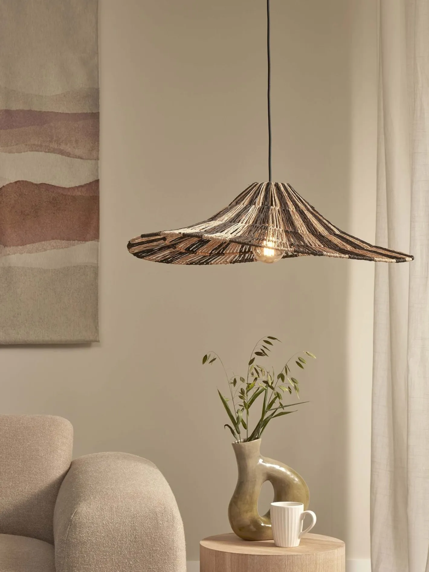 Best Good&Mojo Cuzco Hanglamp Black, Natural
