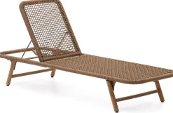 Discount Kave Home Dandara Ligstoel Bruin
