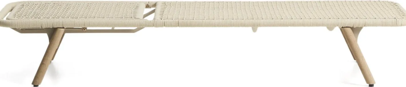 Clearance Kave Home Dandara Ligstoel Ecru