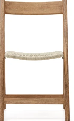Clearance Kave Home Dandara Tuinstoel Wit, Naturel