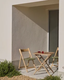 Online Kave Home Dandara Tuinstoel Groen, Naturel