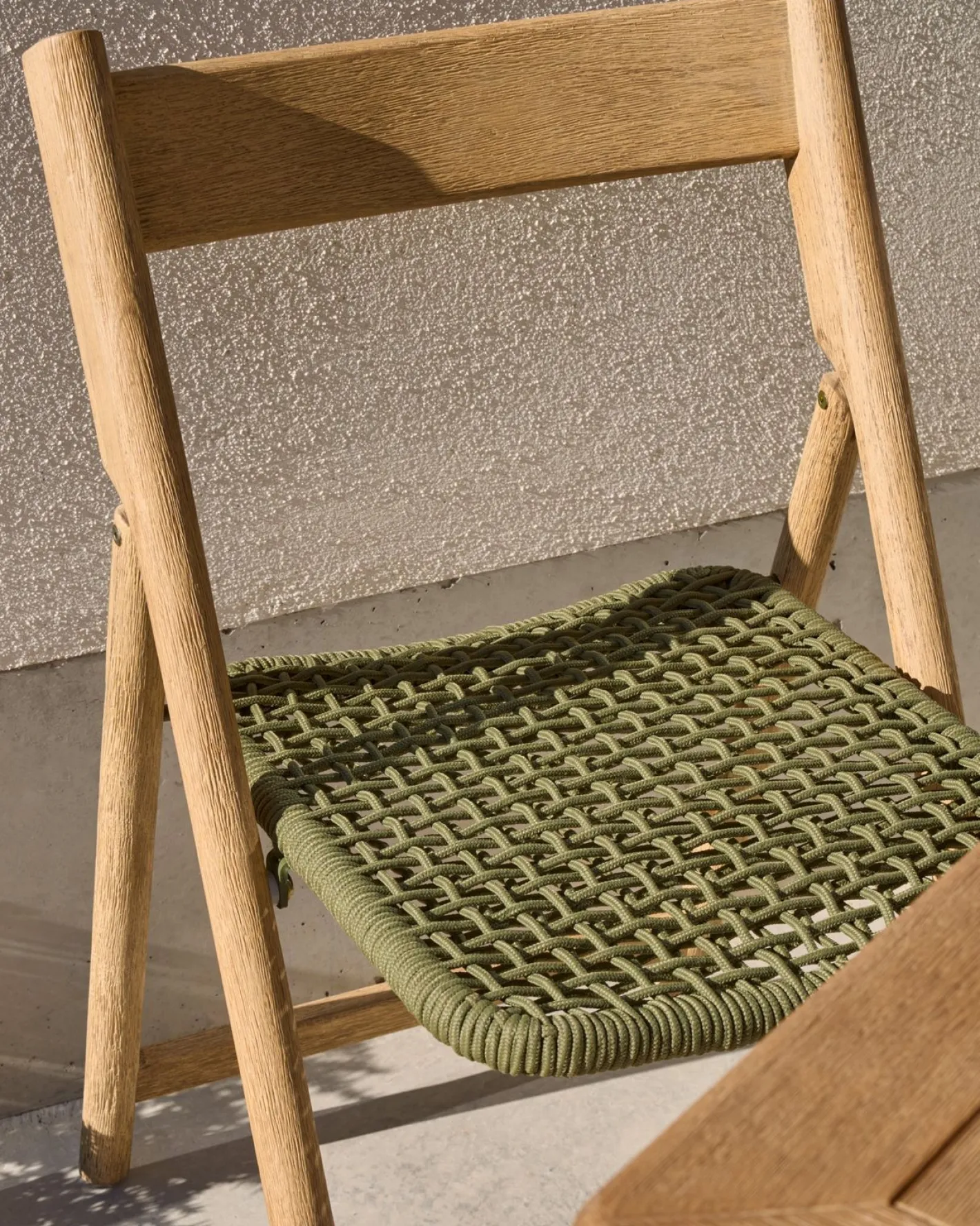 Online Kave Home Dandara Tuinstoel Groen, Naturel