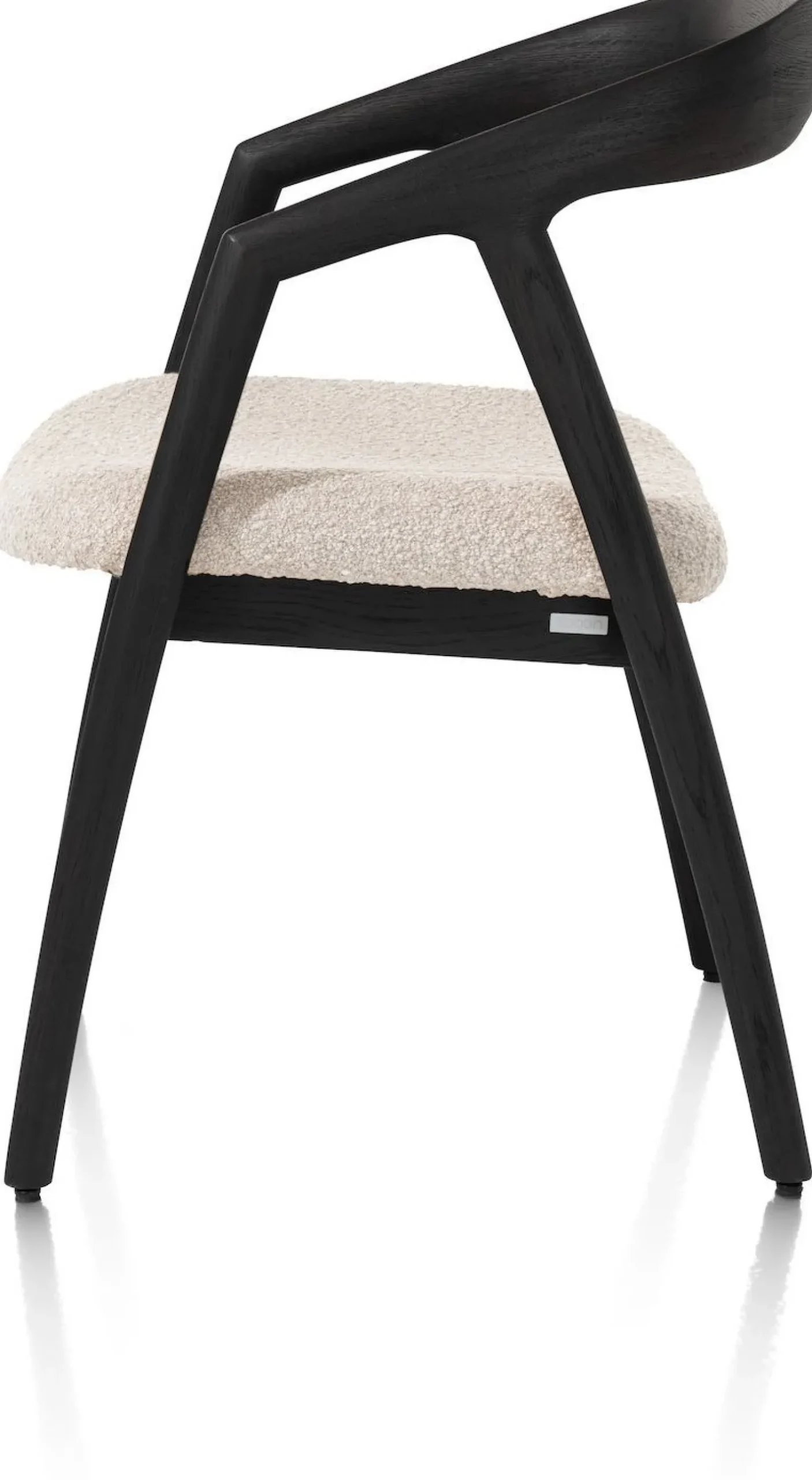 Best XOOON Dante Armstoel Antraciet, Creme