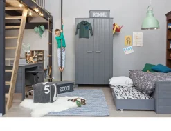 Discount WOOOD Dennis 2-deurs Opbergkast Steel Grey