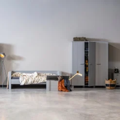 Outlet WOOOD Dennis Opbergkast Concrete Grey