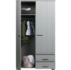 Outlet WOOOD Dennis Opbergkast Concrete Grey