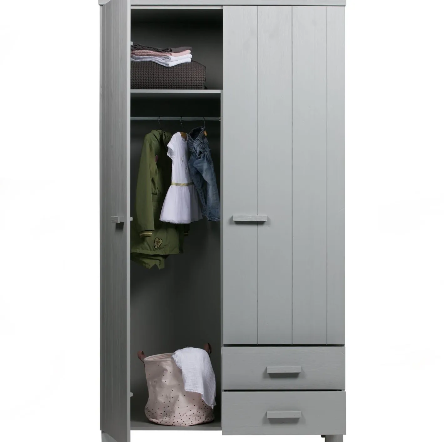 Outlet WOOOD Dennis Opbergkast Concrete Grey