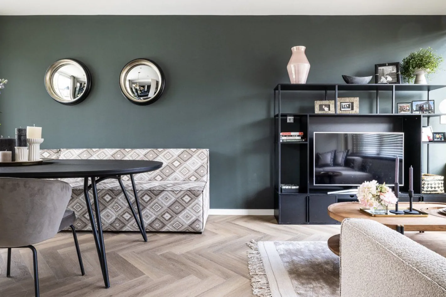 Discount Eijerkamp Collectie Devin Eetkamerbank Antraciet