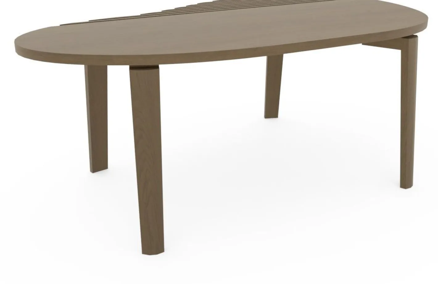 Outlet Eijerkamp Collectie Diamond Rib Salontafel Grizzly Brown Mat