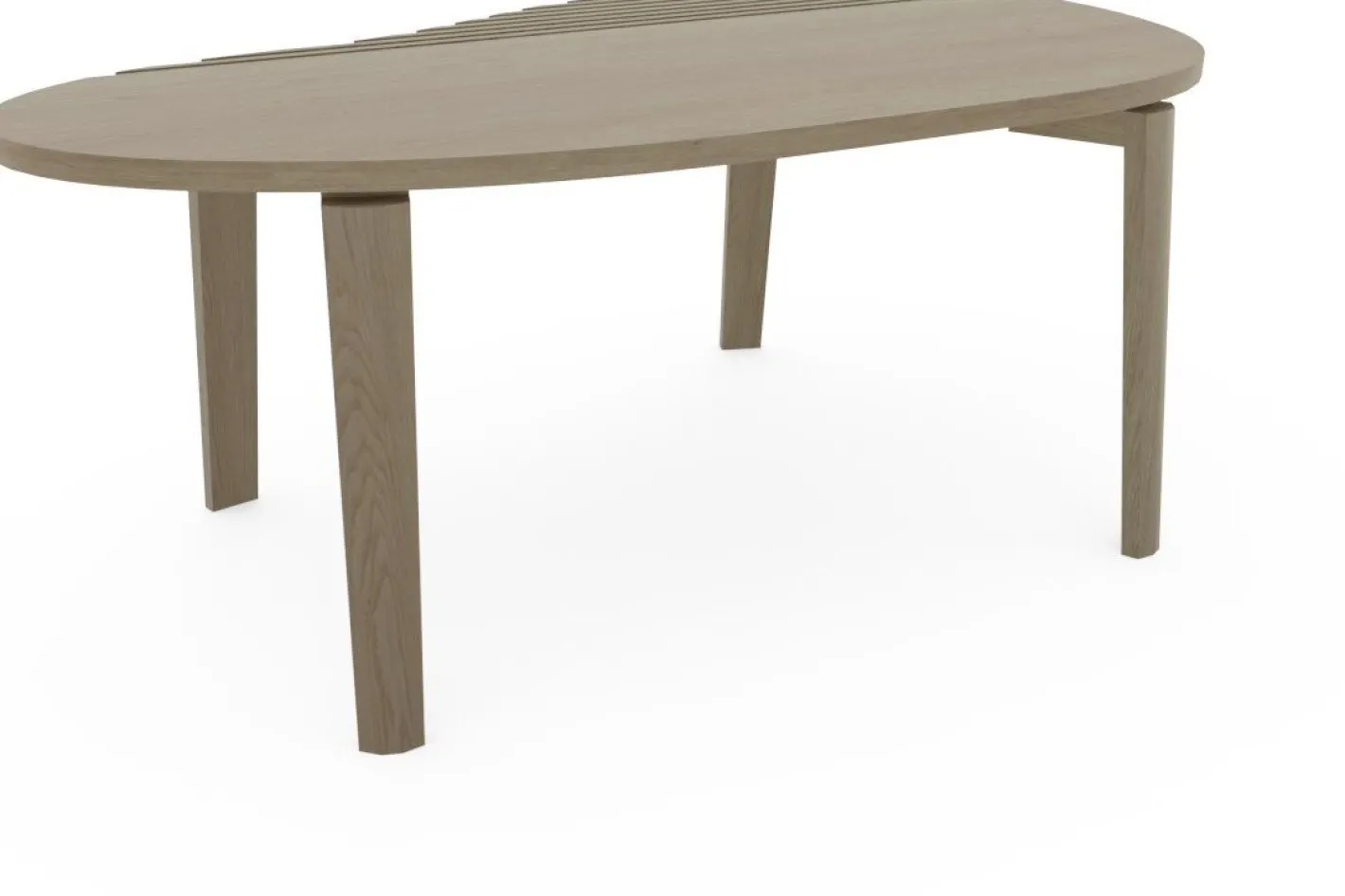 Outlet Eijerkamp Collectie Diamond Rib Salontafel Grizzly Brown Mat