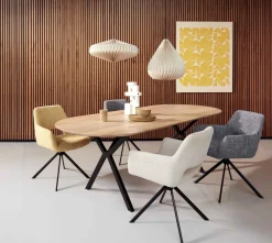 New Eijerkamp Collectie Dima Eetkamerstoel Beige, Black