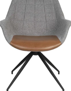 Outlet Zuiver Doulton Swivel (set van 2) Armstoel Vintage Brown
