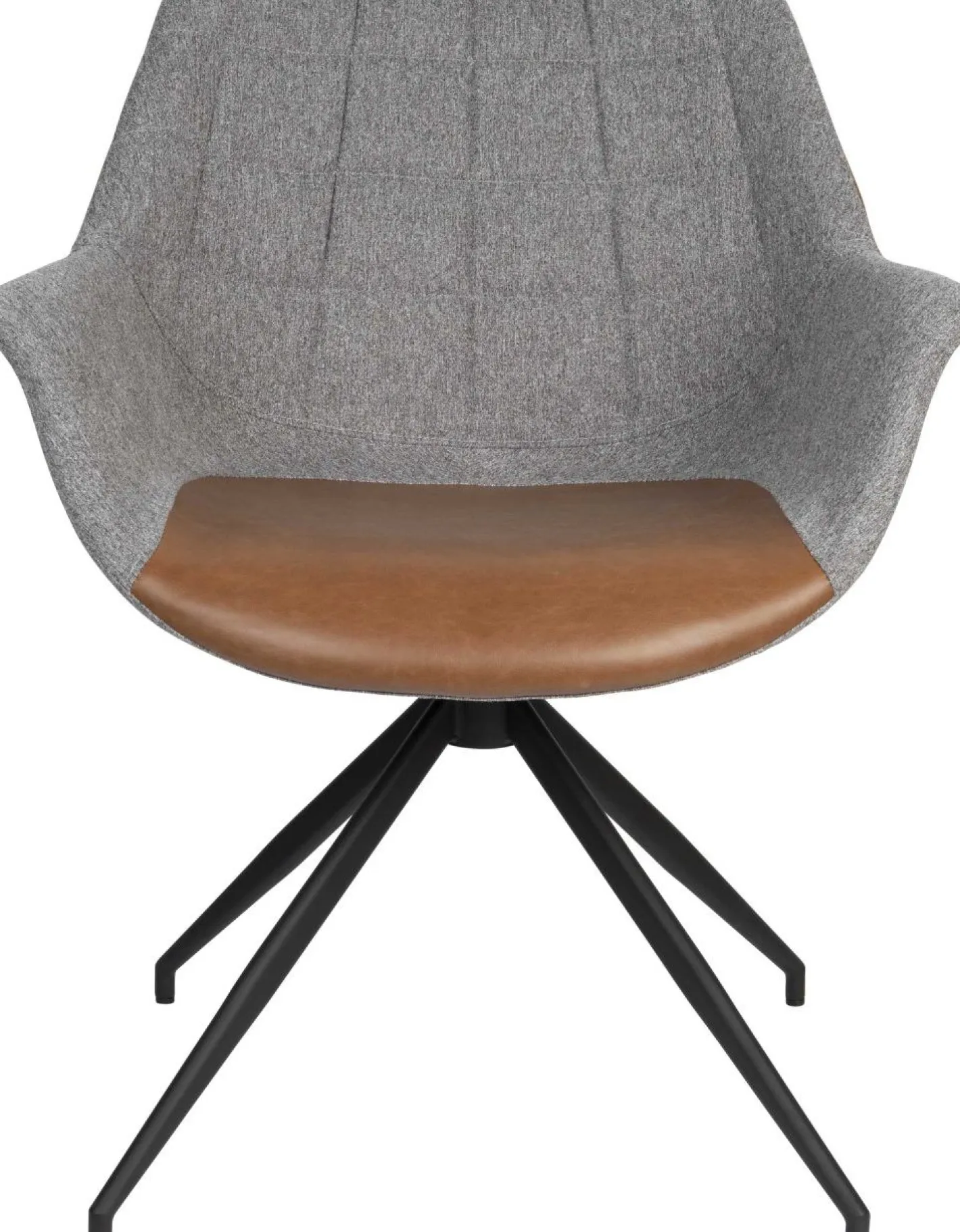 Outlet Zuiver Doulton Swivel (set van 2) Armstoel Vintage Brown