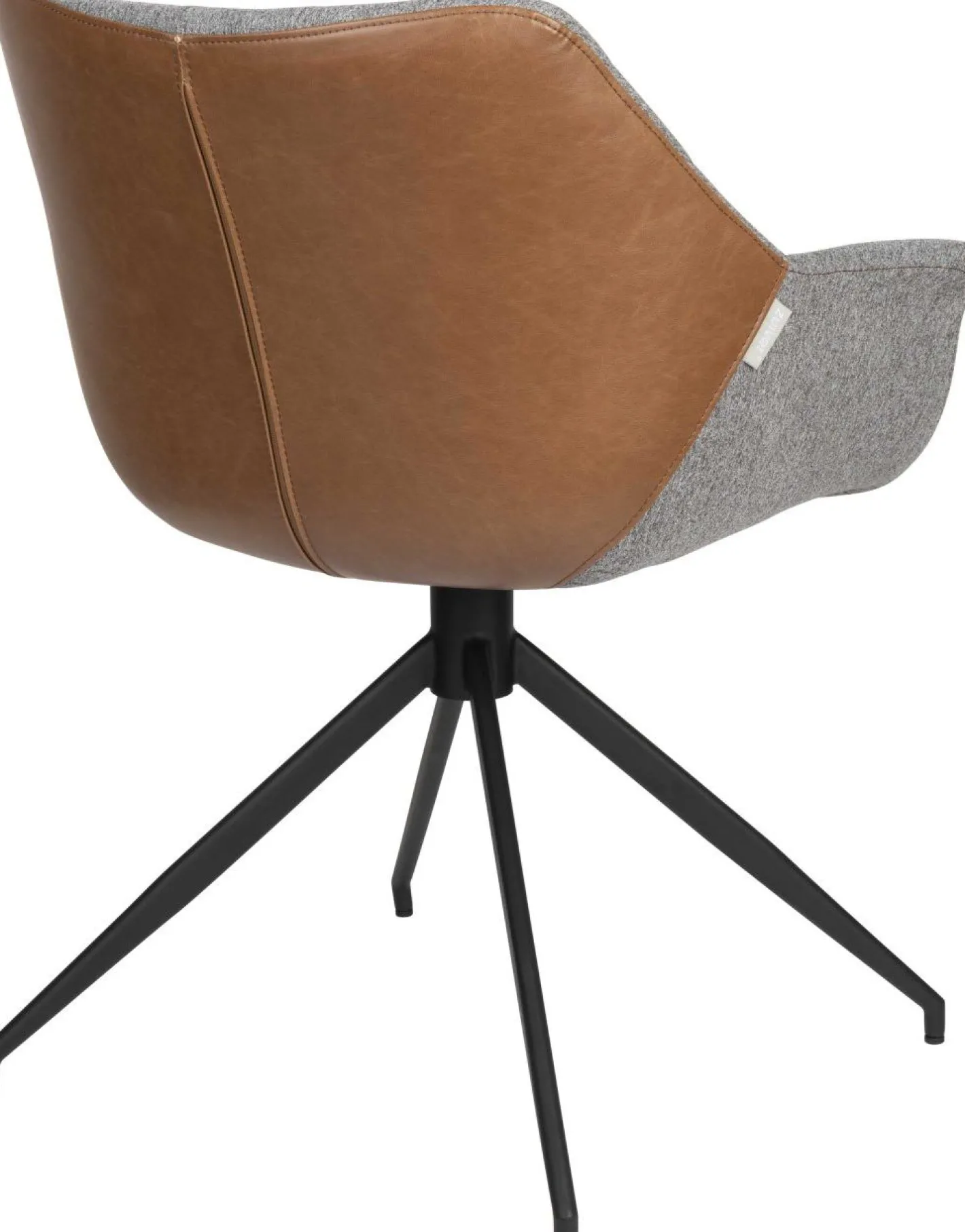 Outlet Zuiver Doulton Swivel (set van 2) Armstoel Vintage Brown