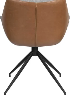 Outlet Zuiver Doulton Swivel (set van 2) Armstoel Vintage Brown