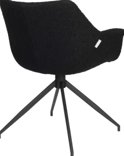 New Zuiver Doulton Swivel (set van 2) Armstoel Black