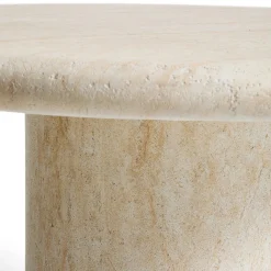 Kave Home Drasi Outdoor Eettafel Beige, Wit, Ecru