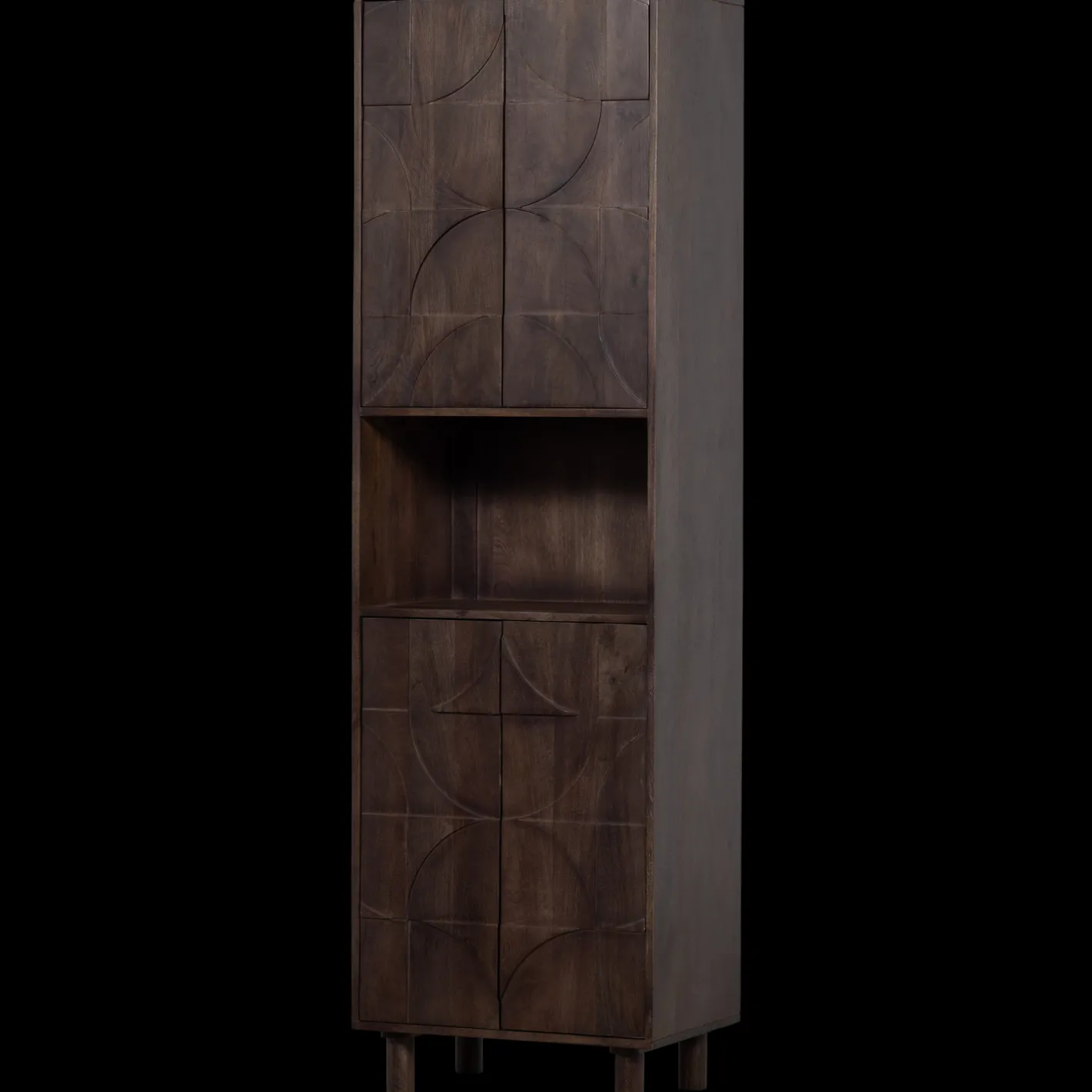 Hot WOOOD Draw Opbergkast Walnut