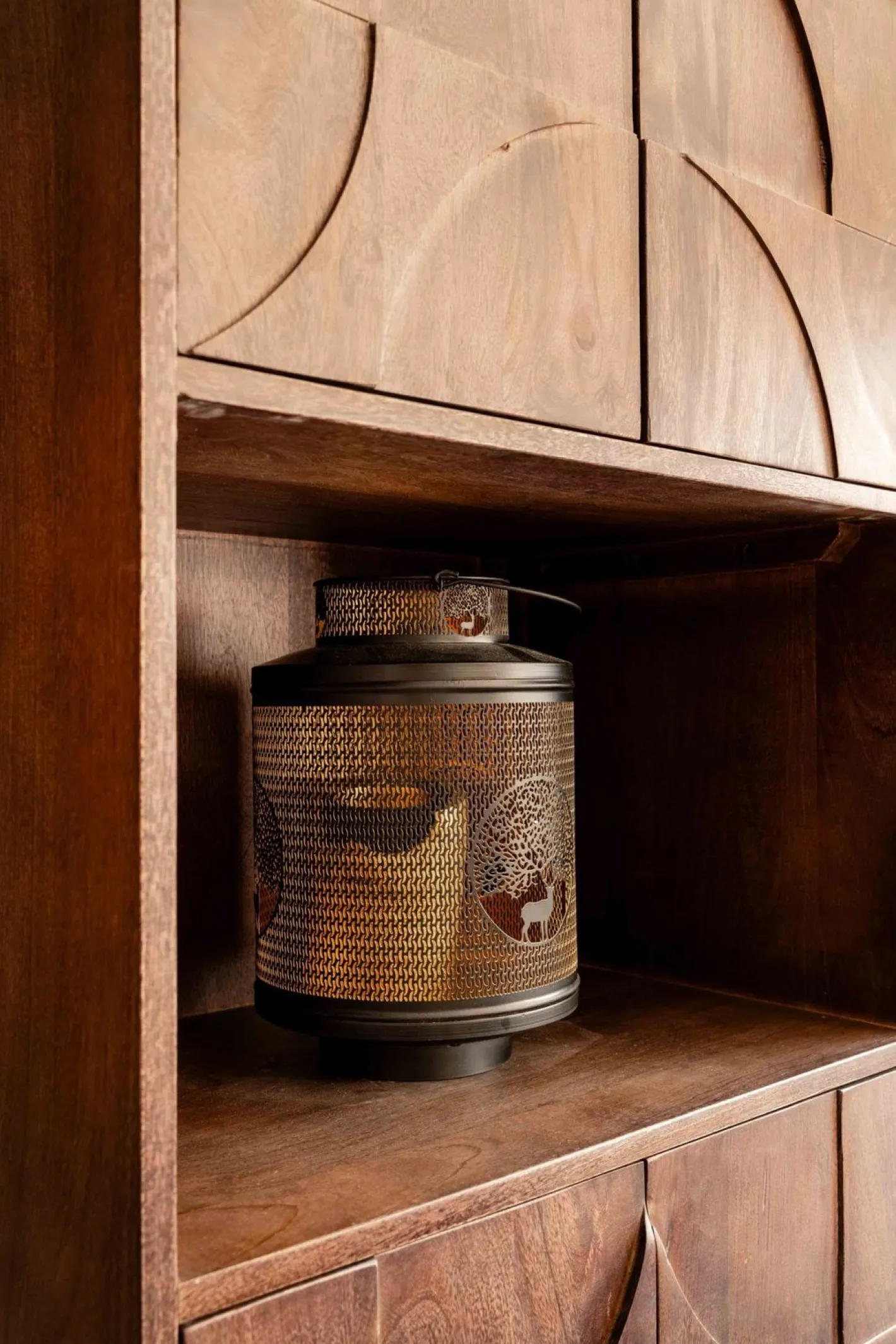 Hot WOOOD Draw Opbergkast Walnut