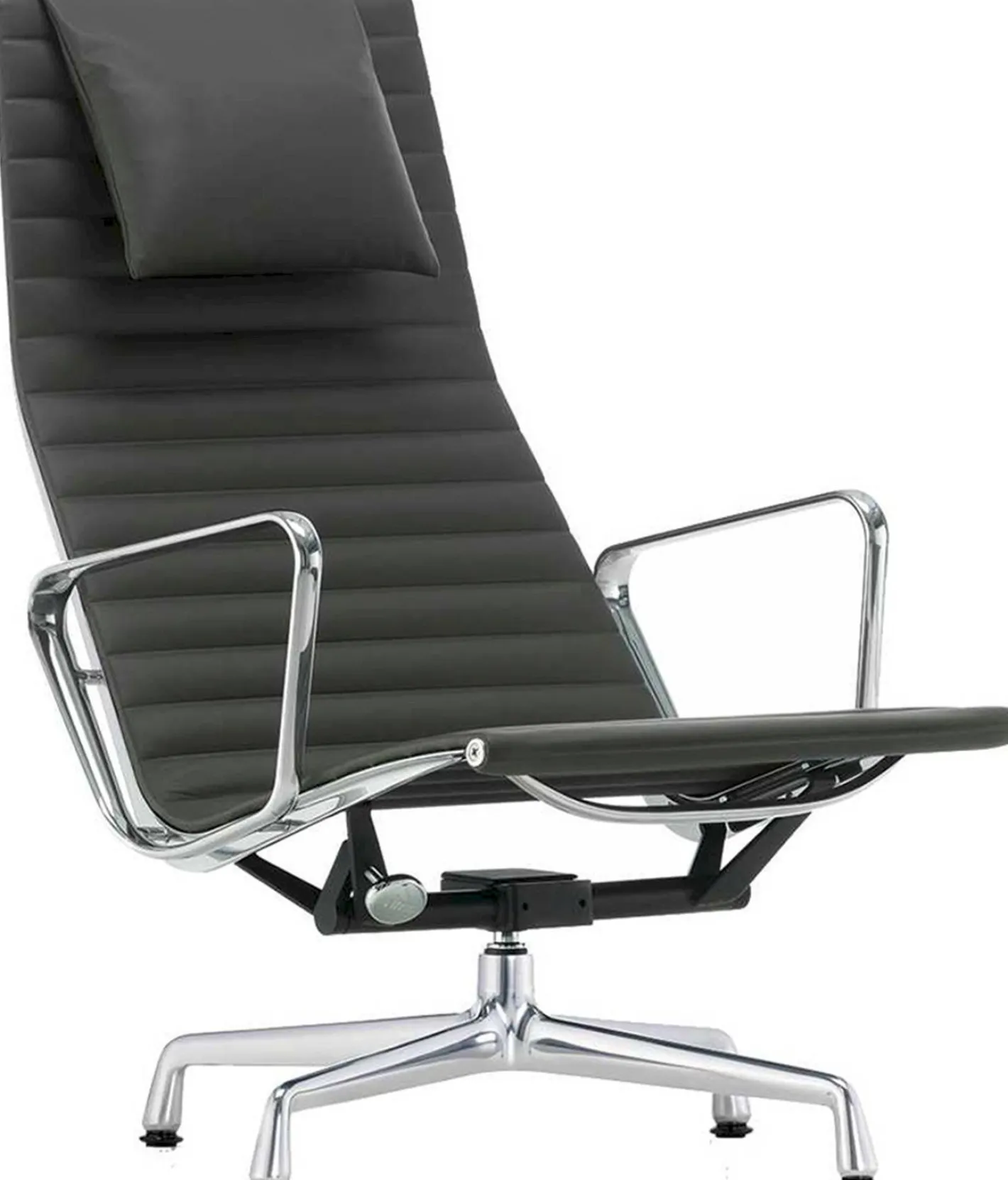 New Vitra Eames EA 124 Fauteuil Zwart
