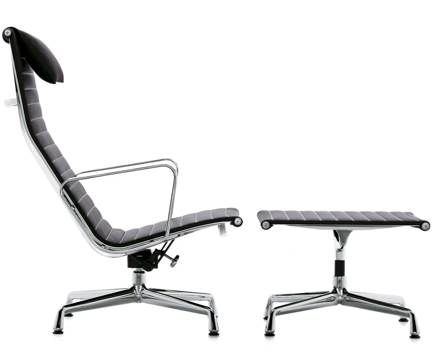 New Vitra Eames EA 124 Fauteuil Zwart