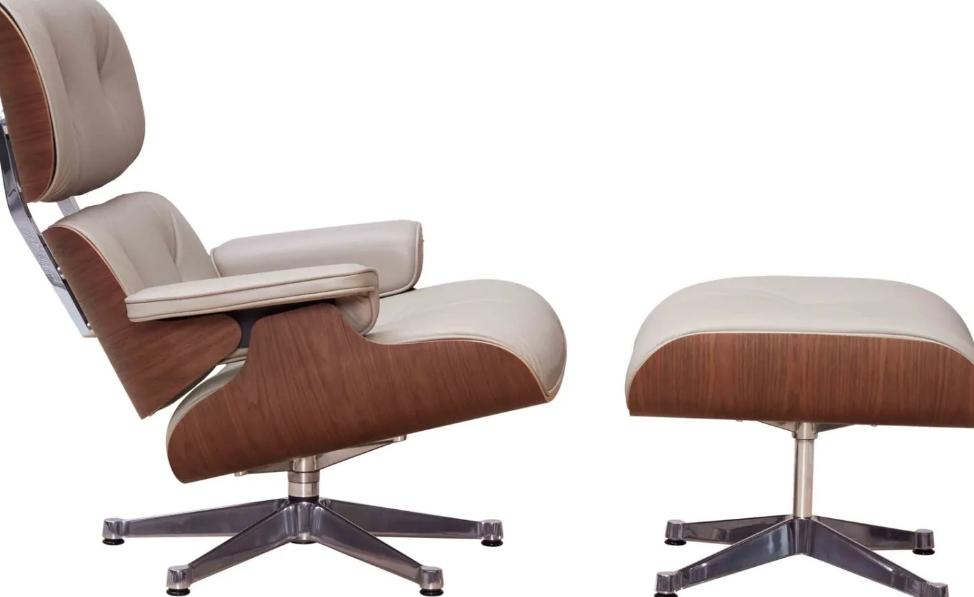 Online Vitra Eames Lounge Chair & Hocker Sand Sable