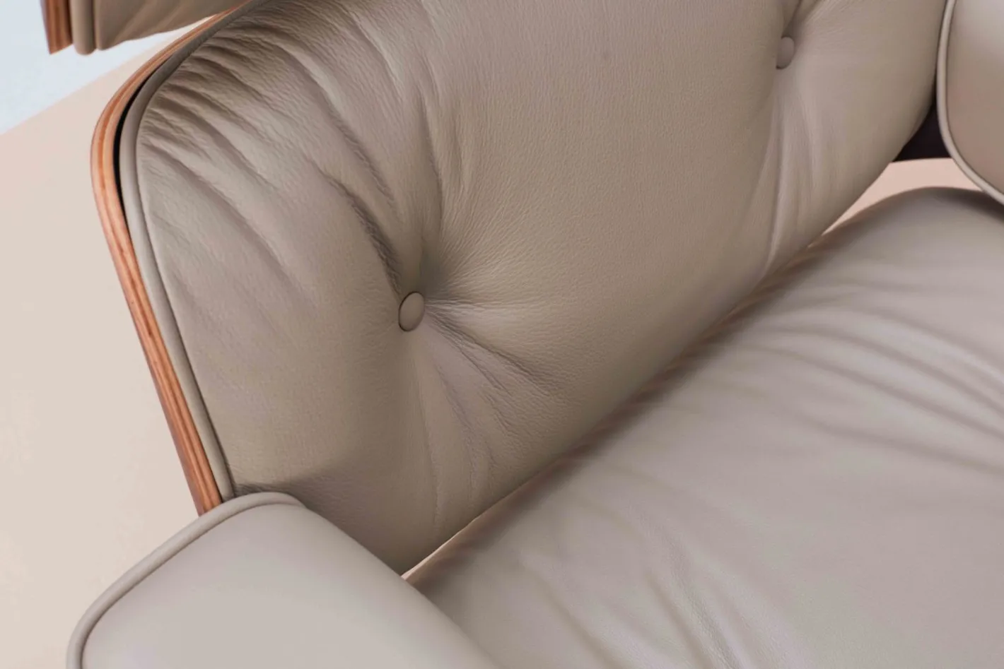 Online Vitra Eames Lounge Chair & Hocker Sand Sable