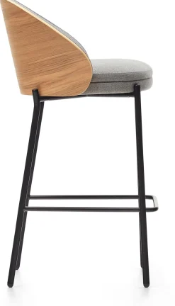 Discount Kave Home Eamy Laag Barstoel Lichtgrijs, Naturel