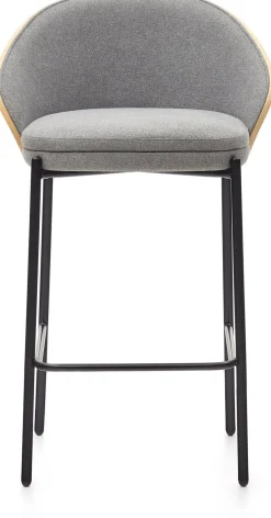Discount Kave Home Eamy Laag Barstoel Lichtgrijs, Naturel
