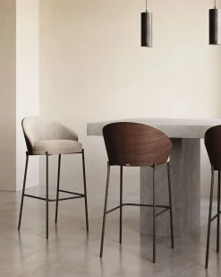 Outlet Kave Home Eamy Laag Barstoel Bruin