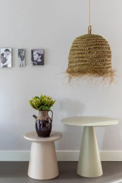Sale HKLIVING Earthenware M Bijzettafel Naturel, Cream