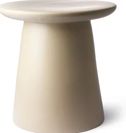 Sale HKLIVING Earthenware M Bijzettafel Naturel, Cream