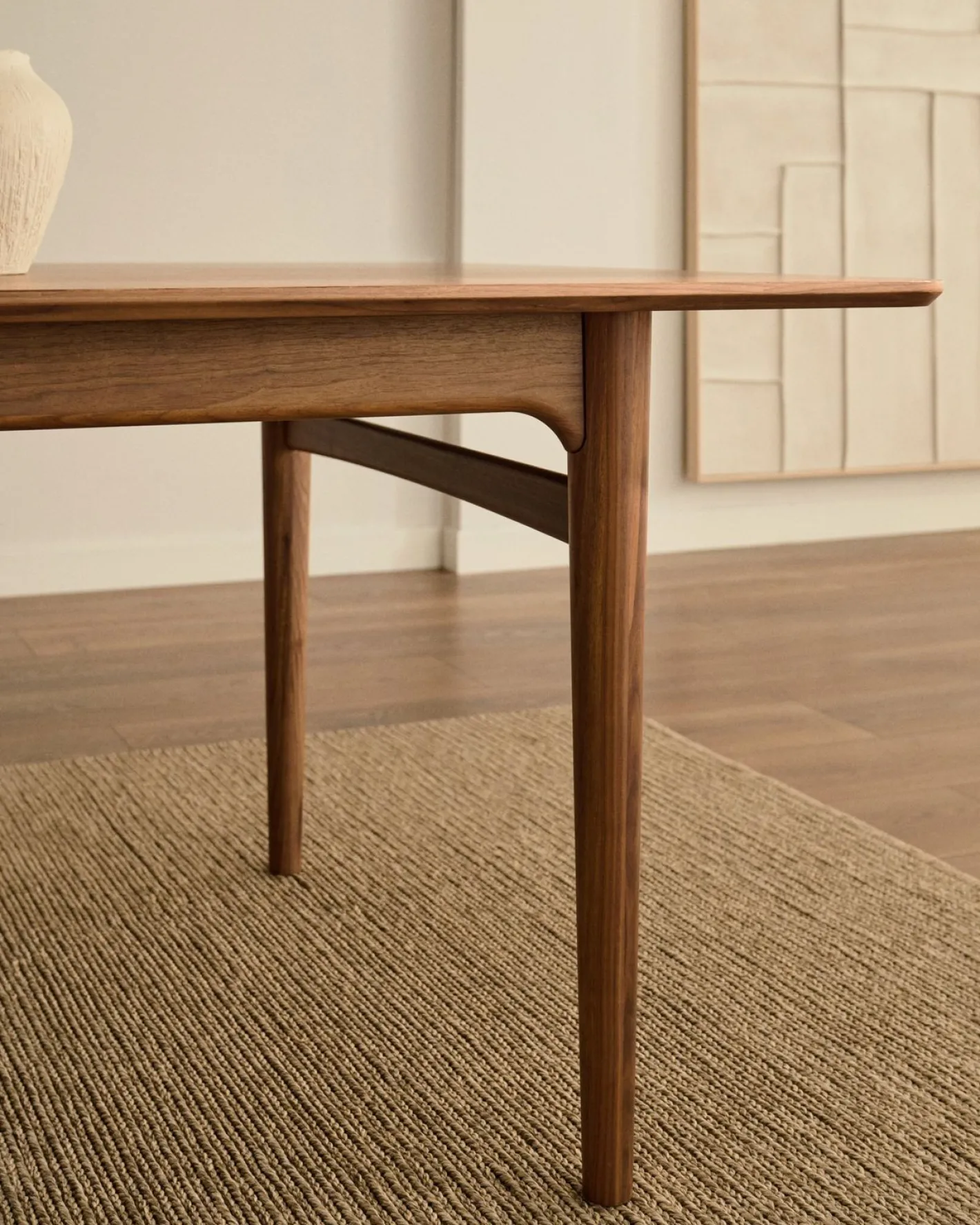 Discount Kave Home Elan Uitschuifbare Eettafel Bruin