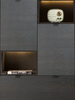 Clearance XOOON Elements Highboard Onyx