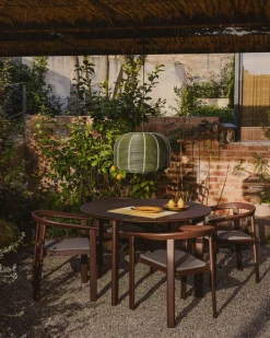 Online Kave Home Erice Tuinstoel Bruin