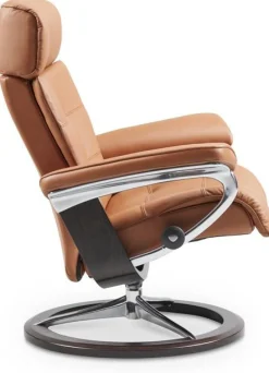 Online Stressless Erik M Relaxfauteuil + Hocker Cognac