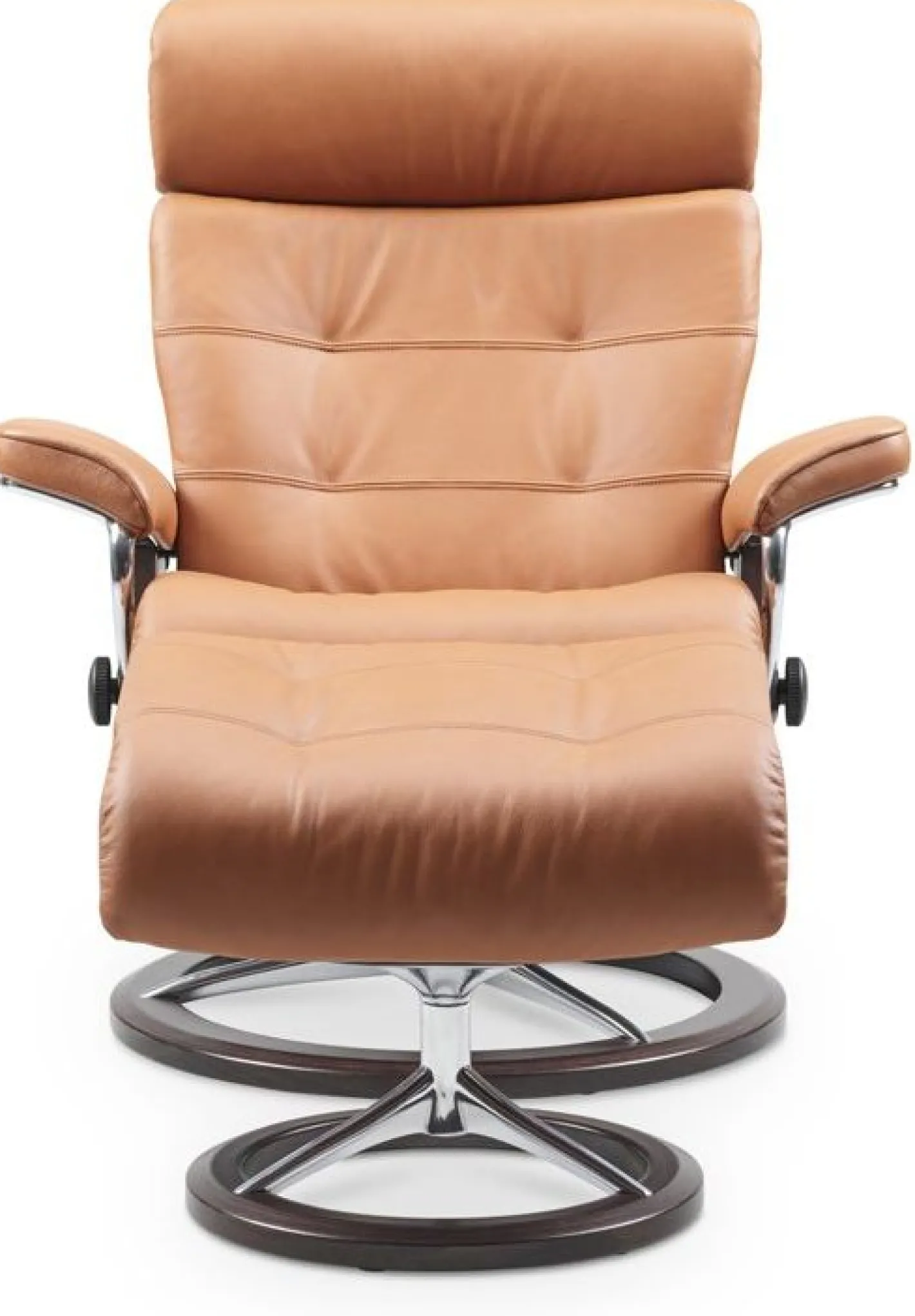 Online Stressless Erik M Relaxfauteuil + Hocker Cognac