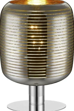 Online Lucide Eryn Tafellamp Chroom, Goud