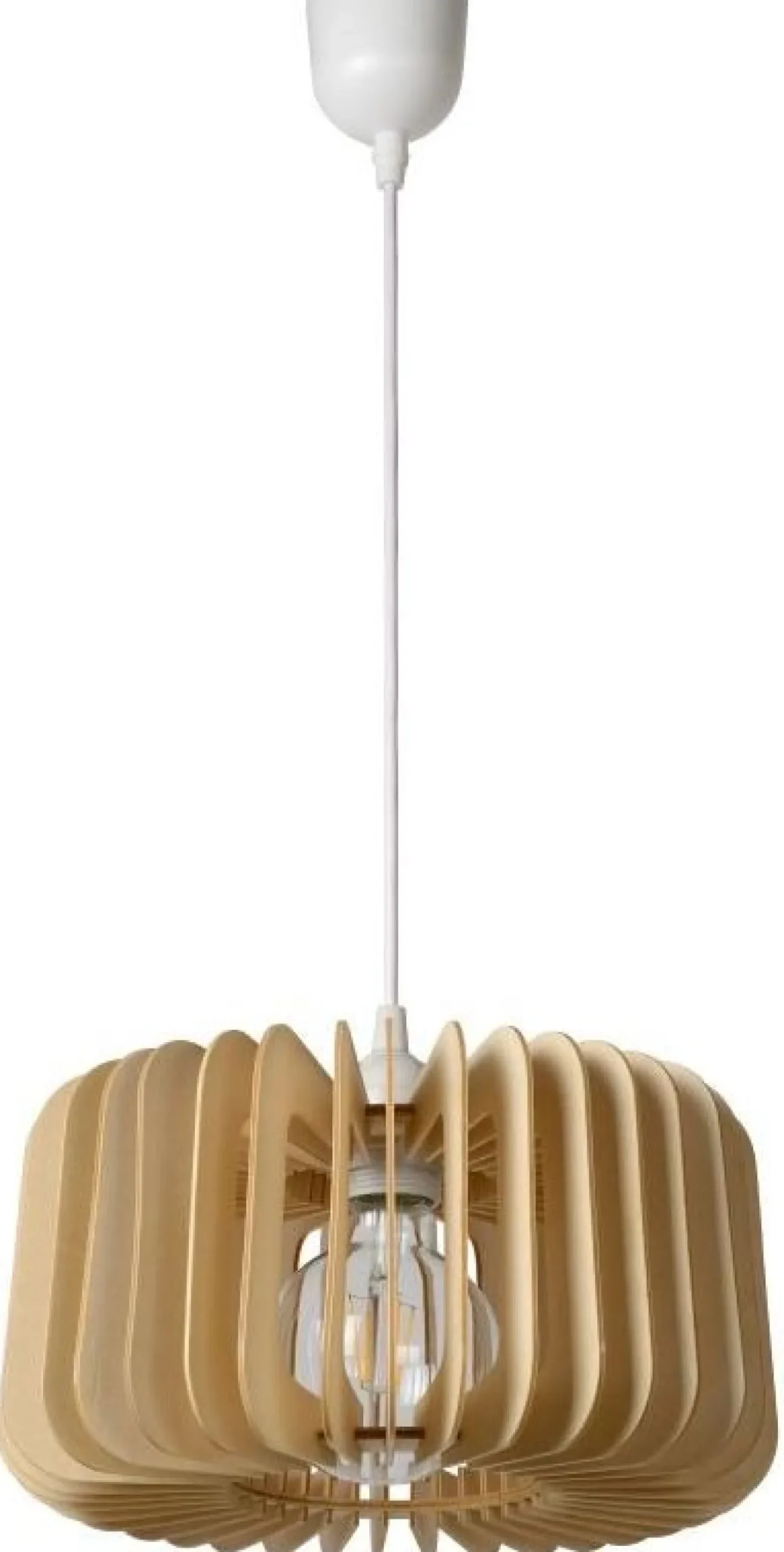Discount Lucide Etta Hanglamp Naturel, Wit