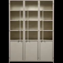 Online WOOOD Exhibit 3-deurs Vitrinekast Sand