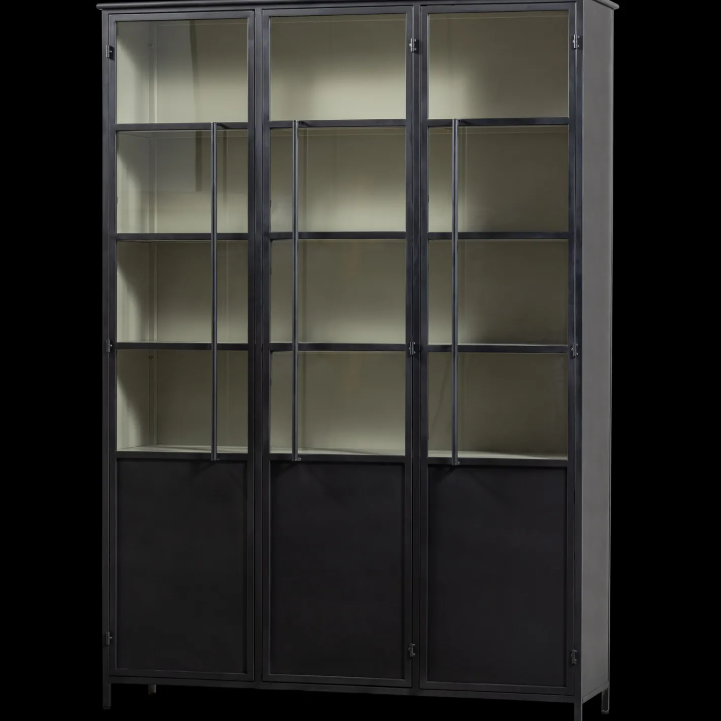 Sale WOOOD Exhibit 3-deurs Vitrinekast Black