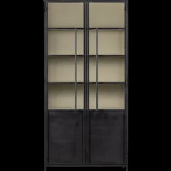 Hot WOOOD Exhibit 2-deurs Vitrinekast Black