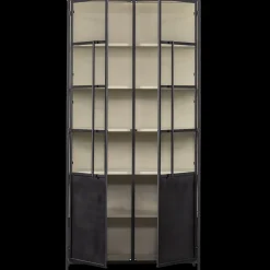 Hot WOOOD Exhibit 2-deurs Vitrinekast Black