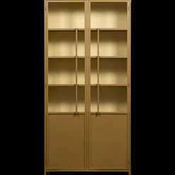 Discount WOOOD Exhibit 2-deurs Vitrinekast Honey Yellow