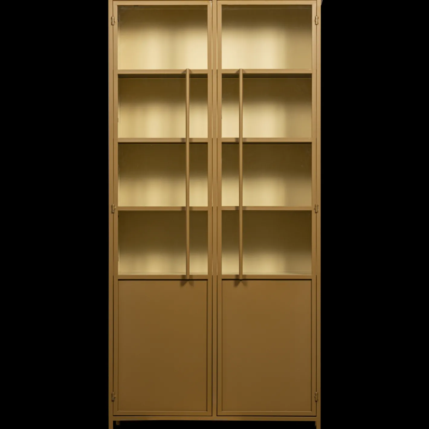 Discount WOOOD Exhibit 2-deurs Vitrinekast Honey Yellow