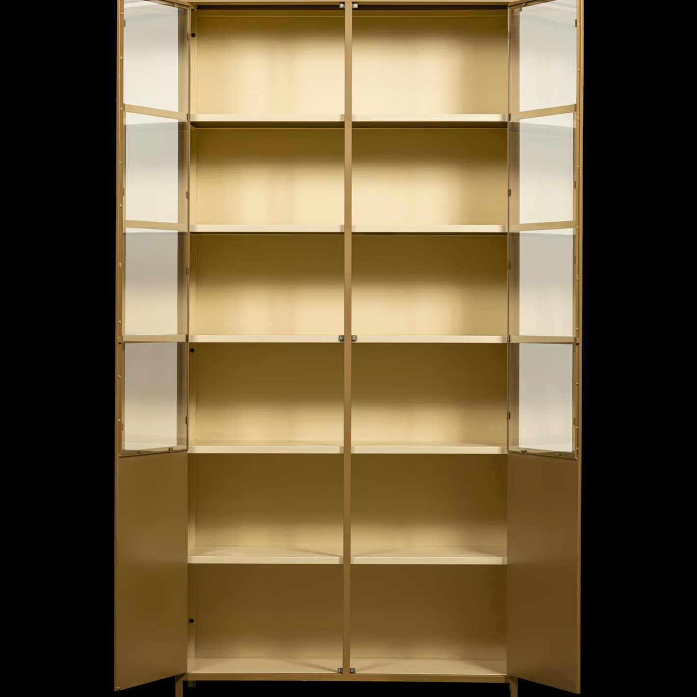 Discount WOOOD Exhibit 2-deurs Vitrinekast Honey Yellow