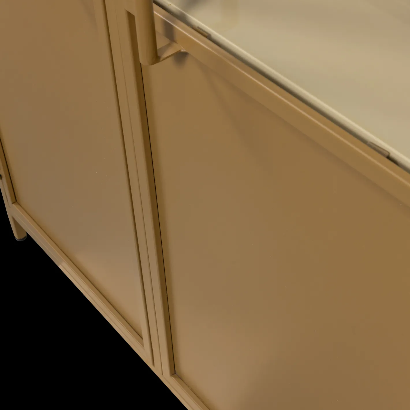 Discount WOOOD Exhibit 2-deurs Vitrinekast Honey Yellow
