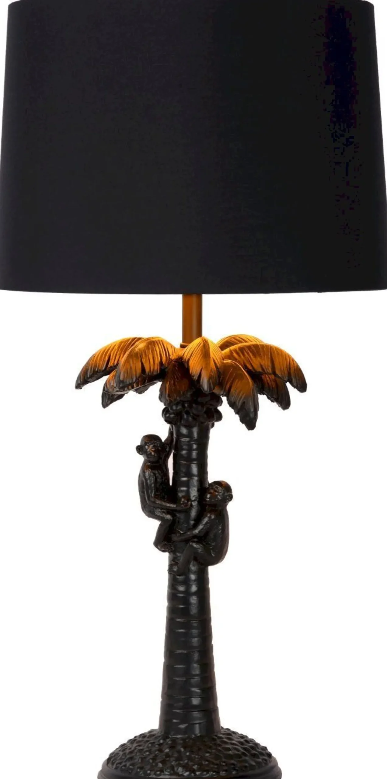 Online Lucide Extravaganza Coconut Tafellamp Zwart