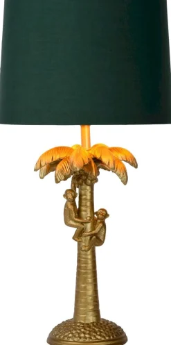 Discount Lucide Extravaganza Coconut Tafellamp Goud, Groen