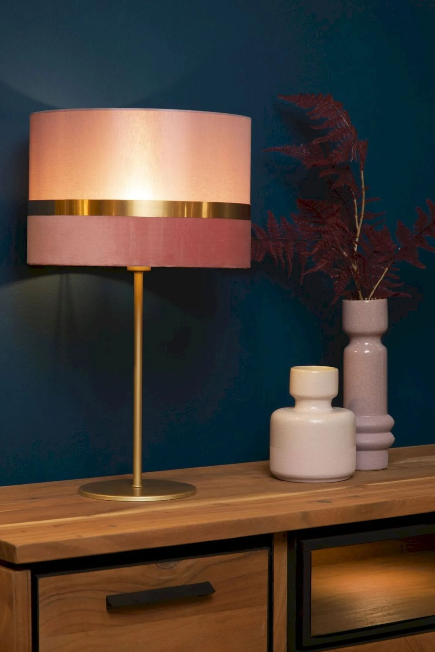 Clearance Lucide Extravaganza Tusse Tafellamp Roze, Goud